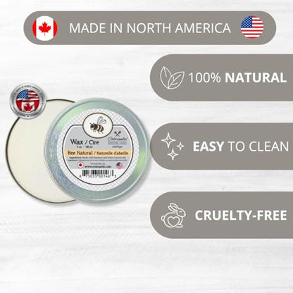Colorantic | Clear Beeswax Furniture Polish | Chalk Based Paint Wax | Wood Waxes Cutting Board (4 oz, Clear Natural) - color: Bee Natural Wax, size: 4 Ounce (Pack of 1)