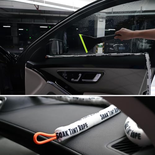 FOSHIO 118 Inch Soak Rope for Windshield Tinting, Absorbent Dashboard Tool