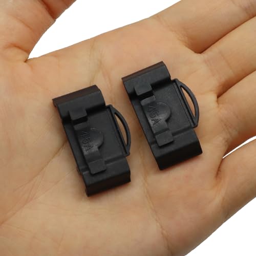 20 Pcs Drawer Track Guide, Plastic Slide Bumper End Stopper, Black