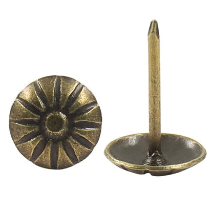 Brass Upholstery Tacks, 7/16 inch, 100-Piece - color: Brass