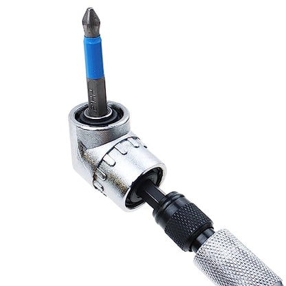 Flexible Drill Bit Extension w/Right Angle Adapter 11.5" Shaft