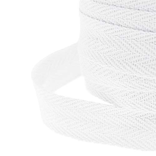 Abbaoww 50 Yards Cotton Twill Tape Ribbon 1.5 Inch for Sewing, White - color: White, size: 1.5 Inch