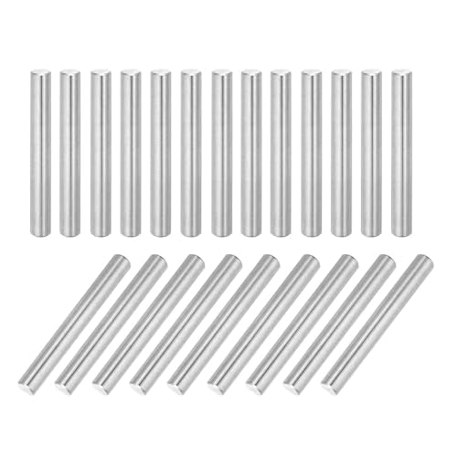 MECCANIXITY 22Pcs Dowel Pin 6mm x 50mm Shelf Support Pin 304 Stainless Steel Shelf Pegs for Shelves Cabinets Furniture Nickel Plated, Silver Tone - size: 6mm x 50mm