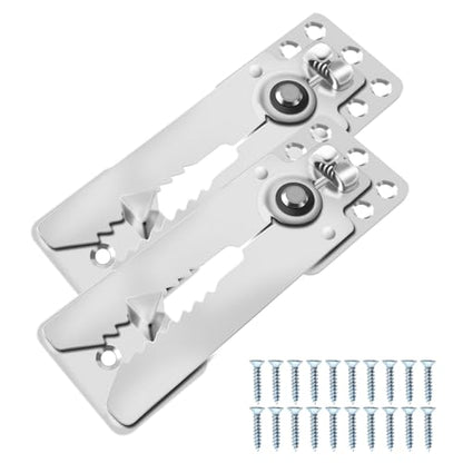 2 Pack Sectional Couch Connector with Screws, Sofa Alligator Clamps