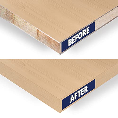 Birch Edge Banding 5/8 inch x 25 feet Wood Veneer Pre Glued Adhesive Edging Trim Band Tape Iron On Flexible Strip Roll Laminate Cabinate Countertop Furniture Shelf MDF Board Paintable Edgebanding - size: 5/8 in x 25 ft