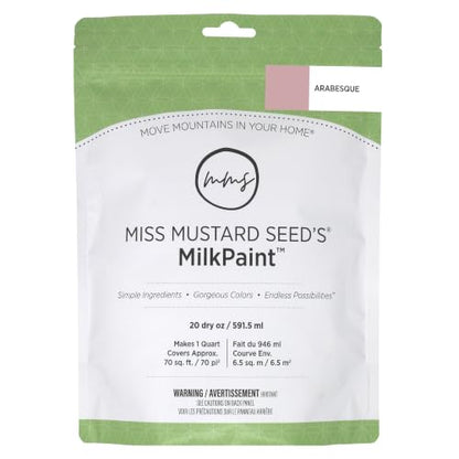Miss Mustard Seed's Milk Paint for Furniture, Cabinets & Wood, Arabesque, Quart - color: Arabesque, size: 20 Ounce (Pack of 1)