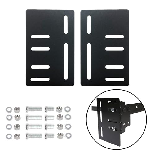 Greaton, Headboard Attachment Bracket – Heavy-Duty 1.4″ Steel Plate Set (2-Pack), Universal Bolt-On Mounting Hardware for Metal & Wood Bed Frames, Secure, Easy to Install.
