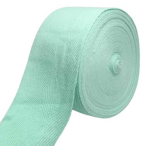Mint 2''Cotton Herringbone Twill Tape 15Yds Binding Trim - color: Mint