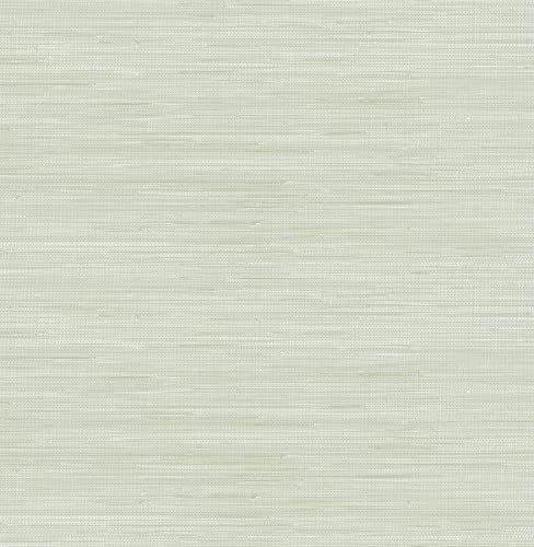 NuWallpaper x Society Social Green Classic Faux Grasscloth Peel & Stick Wallpaper, SSS6007 - color: Green