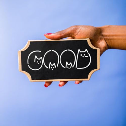 FINGERINSPIRE Cute Cat Letters Stencil with 1Pc Brush 8.3x11.7inch Cat Letters Painting Stencil Cats Letter Template Floral Theme Template for Painting on Wood Wall Furniture DIY Home Decoration - style: Cute Cat Letters