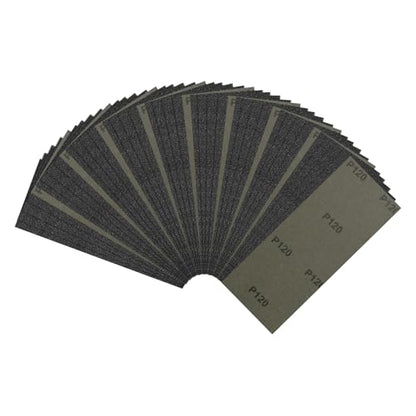 45Pcs Sand Paper 3.6x9 120Grit Silicon Carbide Sandpaper Sheets - size: 3.6 x 9 Inch (120 Grits)