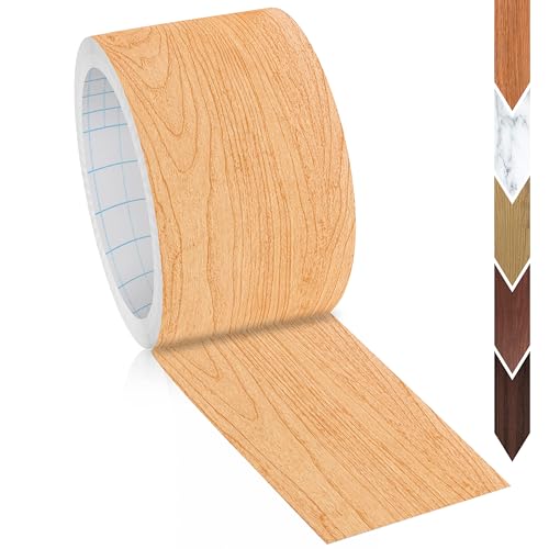 GSCIT Club Wood Grain Repair Tape, 2.4 inch X 250ft Self Adhesive Maple Grain Repair Patch for Tables, Chairs, Baseboards, Doors, Windows, Floors, Handicraft DIY. - color: Maple, size: 2.4"x 250ft