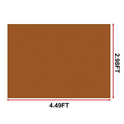 PU Fabric Material 1 Yard 54" x 36" Faux Synthetic Leather Sheets 1.2mm Thick Perfect for Upholstery, DIY Crafts, Hat Making, Hair Crafts Making, Sewing (Brown) - color: Brown, size: 1 Yard (54" x 36")