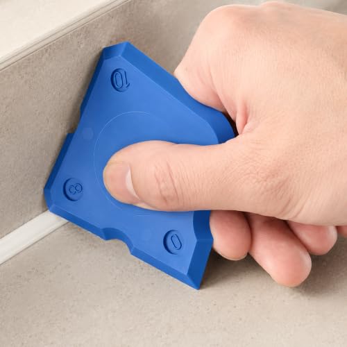 9 PCS Multi-Function Sealant Applicator Tool Set, Silicone Caulking Finishing Tool with Scraping Board, Grout Removal Scraper, Caulk Smoother for Bathroom Kitchen Sink Shower Window Tile Sealing