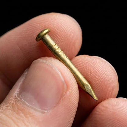 HP Pure Brass Nails, Bag of 100, 0.6 in