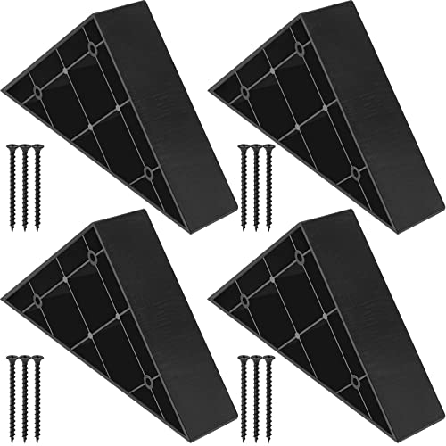 Taiyin 4 Sets Triangle Couch Legs, Plastic Sofa Leg Replacement, 4 Sets