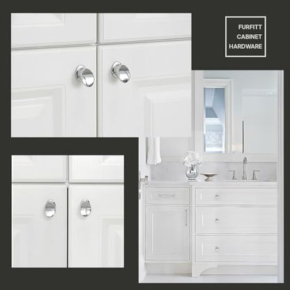 10 Pack Cabinet Knobs Polished Chrome 1-1/6 Inch(30mm) Length Solid Zinc Alloy Drawers Pulls Dresser Knobs Kitchen Cupboard Bathroom Furniture Hardware - color: 10pack - Polished Chrome, size: Knob