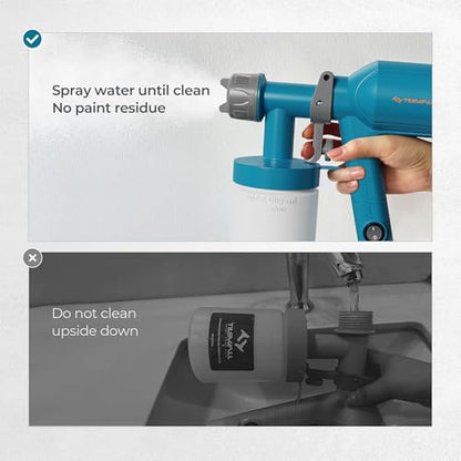 Tilswall Paint Sprayer Dreamer400 Ultra-Light Spray Gun for Painting Blue - color: Dark Blue