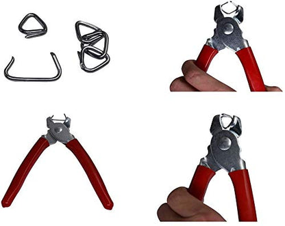 1500pcs 3/4" Galvanized Professional Upholstery Hog Rings D-Rings -for HR-22 HR60-22 SR15 C-22 - style: 1500pcs