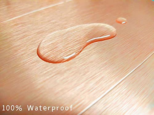 Aluminum Peel and Stick Backsplash Tile Panels - 3"x6" 40-Pack - color: Copper