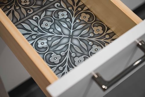 Main Street Peel and Stick Wallpaper Tiles Brushed Nickel & Silver - style: Brushed Nickel and Silver Leaves