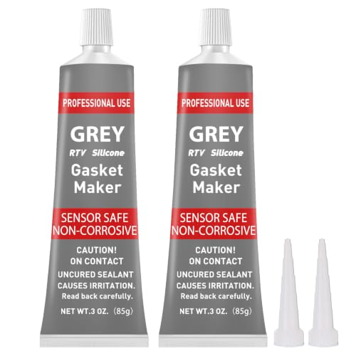1DFAUL RTV Silicone Gasket Maker, High Temp Silicone Resist Oil, Gray, 170g - color: Gray, size: 170g