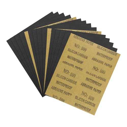 15Pcs Sand Papers 9x11In 800 Grit Sandpaper Sheets Silicon Carbide - size: 800 Grit