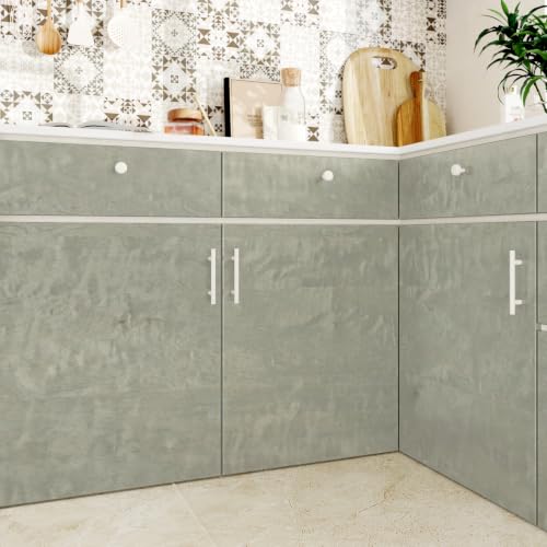 Green Grey Wood Grain Contact Paper Peel and Stick Wood Wallpaper - color: Grey Green Wood