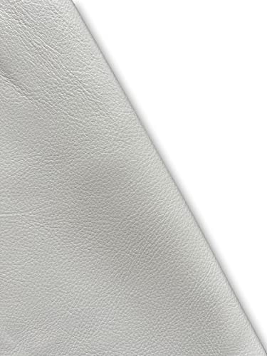 Natural Grain Cowhide Leather Skins (White, 20 Square Feet (Full Side)) - color: White, size: 20 Square Feet (full side)