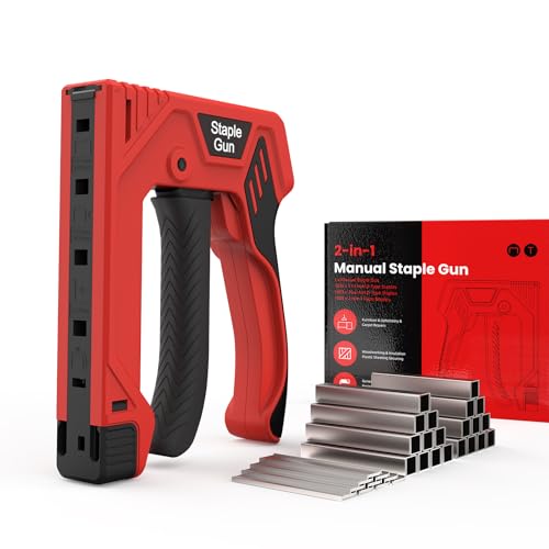 Manual Staple Gun Light Duty D/T-Type 3000 Staples Wood Fabric Crafts