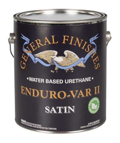 General Finishes Enduro-VAR II Water Based Urethane Topcoat, 1 Gallon, Satin - color: Satin, size: 1 Gallon