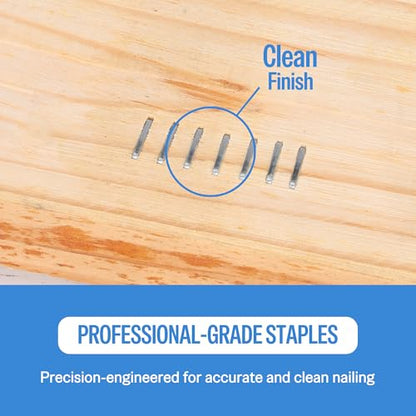 meite 20 Gauge Staples, 1/2" (12.5mm) Crown, 3/8-Inch Length, 5,040 PCS - size: 3/8" (10 mm), style: 1 Box