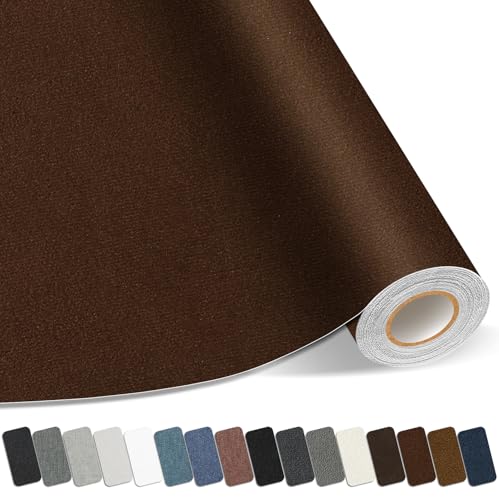 Fabric Repair Patch, Self Adhesive Couch Tape for Cloth Furniture - color: Suede Dark Brown, size: 3.5X79 Inch