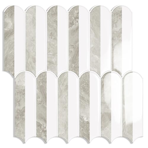 Peel and Stick Backsplash Sticky Self Adhesive Wall Tiles 10-Sheet - color: Multicolor