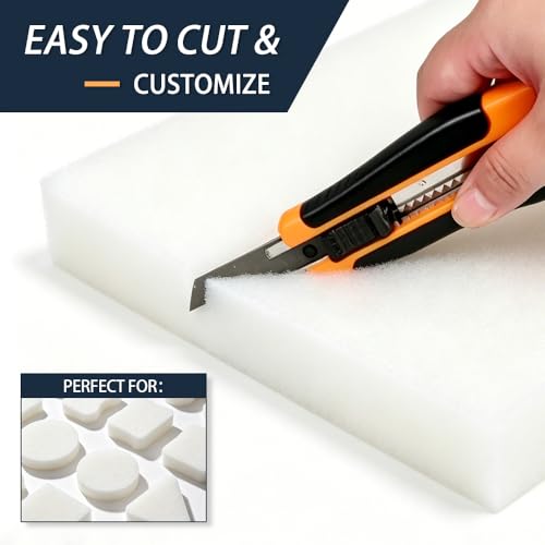 Upholstery Foam Pad, 1x24x72in Firm Cushion Replacement - size: 72x24x1in
