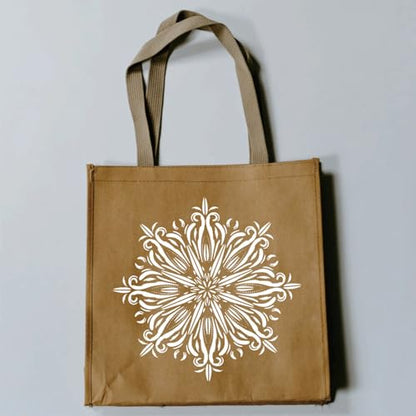 9 Large Mandala Lotus Stencils, 12 Inch Corner Patterns for Furniture