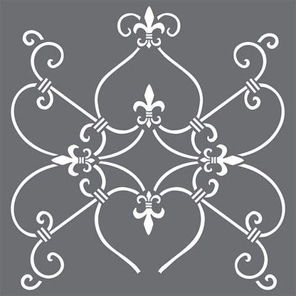 French Iron Wall Stencil | DIY Home Decor Stencils | Paint Stencil for Walls, Furniture, Floors, Fabric