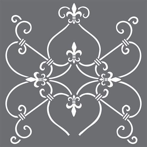 French Iron Wall Stencil | DIY Home Decor Stencils | Paint Stencil for Walls, Furniture, Floors, Fabric