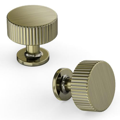 Asidrama 10 Pack Brushed Antique Bronze Kitchen Cabinet Knobs - color: Brushed Antique Bronze