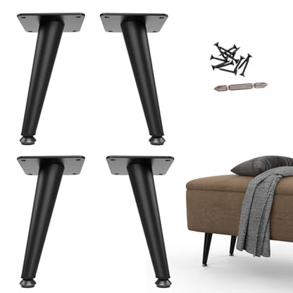 Metal Legs for Furniture Set of 4, Furniture Legs 8 Inch - size: 8 Inch | 20.5cm