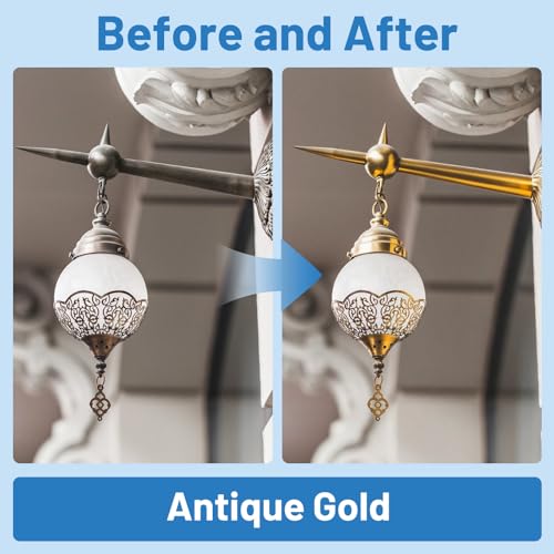 Liquid Gold Leaf Paint Multi Surface Rich Gold Paint for Metal, Wood, Plastic, Canvas, Appliance, Furniture Scratch Repair & Art Handcrafts 30ml/1.5oz Fast Drying Acrylic Metallic Finish - size: 1.5 Fl Oz (Pack of 1)