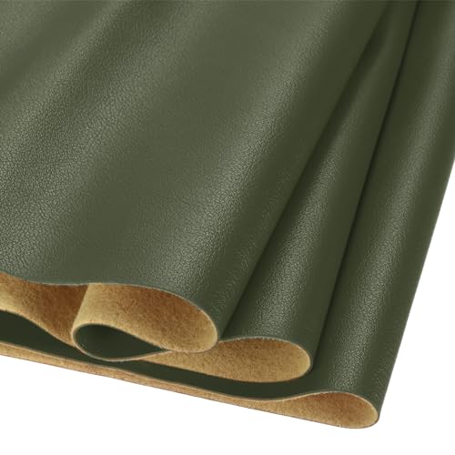 DMiotech 1 Pack 8 Inch x 53 Inch Faux Leather Sheet Furniture Cover Fabric Skin Grass Green PU Leather Roll for Handmade DIY Craft Projects - color: Grass Green, size: 8 Inch x 53 Inch
