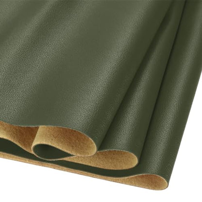 DMiotech 1 Pack 8 Inch x 53 Inch Faux Leather Sheet Furniture Cover Fabric Skin Grass Green PU Leather Roll for Handmade DIY Craft Projects - color: Grass Green, size: 8 Inch x 53 Inch