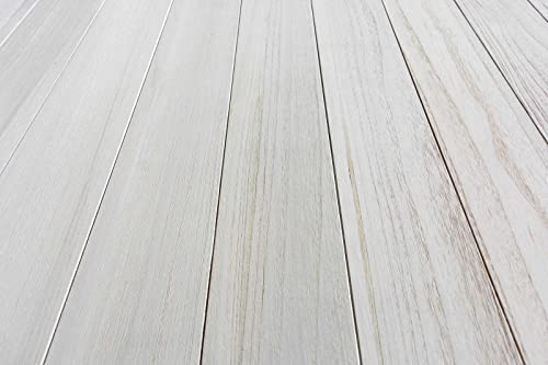 Real Wood Wall Planks-5" White Shiplap Panel Peel and Stick 10Pack 12.5SqFt - color: White