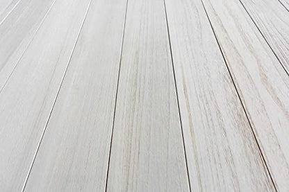 Real Wood Wall Planks-5" White Shiplap Panel Peel and Stick 10Pack 12.5SqFt - color: White