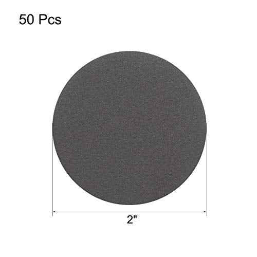 uxcell 2-Inch Hook and Loop Sanding Disc Wet/Dry Silicon Carbide 600 Grit 50 Pcs - size: 600 Grit