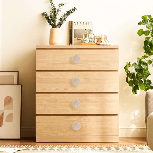 20 Pack 1-3/8" Unfinished Wood Cabinet Knobs with Screws - color: Unfinished - 20 Pack