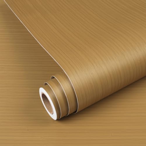 YENHOME Wood Wallpaper Peel and Stick Wood Grain Contact Paper for Walls - color: Light Bamboo, size: 30" x 200"