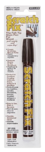 Miller SF1205 Wood Stain Scratch Fix Pen / Wood Repair Marker - Medium Brown Wood - color: Medium Brown Wood