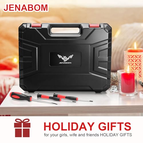 JENABOM 3.6V Cordless Electric Screwdriver Set, Home Tool Set